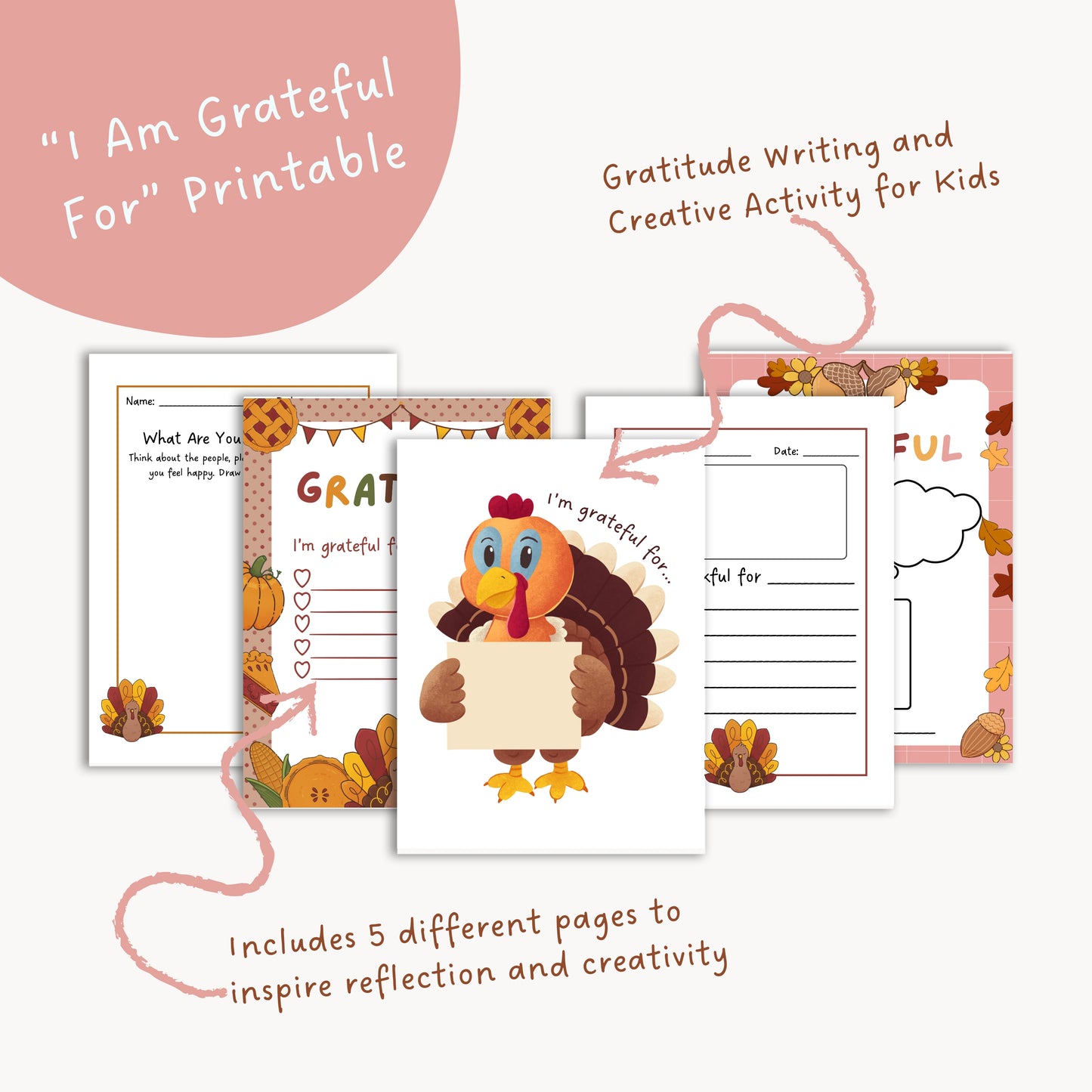 Gratitude Activity for Kids – “I Am Grateful For” Printable