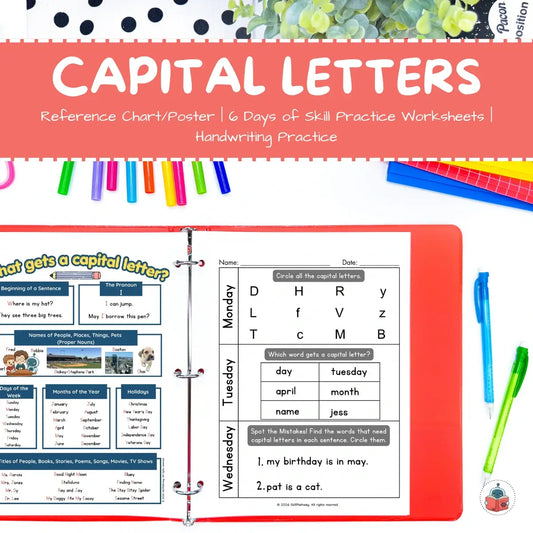 What Gets a Capital Letter? | Reference Chart and Worksheets