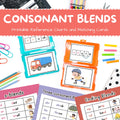 Consonant Blend Reference Charts and Matching Cards