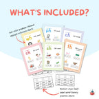 Printable Digraph Reference Charts and Word Fluency Practice