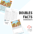 Doubles Facts Worksheets | Fluency Practice and Word Problem