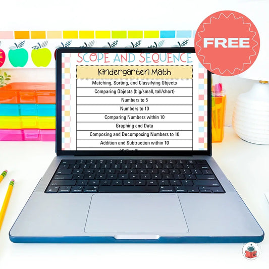 FREE Kindergarten Scope and Sequence | Math