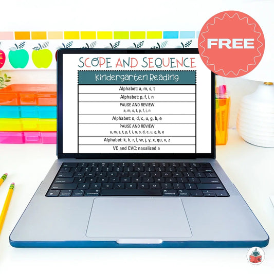 FREE Kindergarten Scope and Sequence | Reading