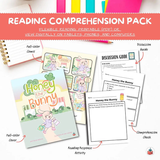 Honey the Bunny Reading Comprehension Pack