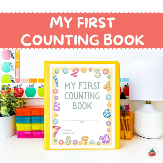 My First Counting Book – Numbers 1–10 Printable