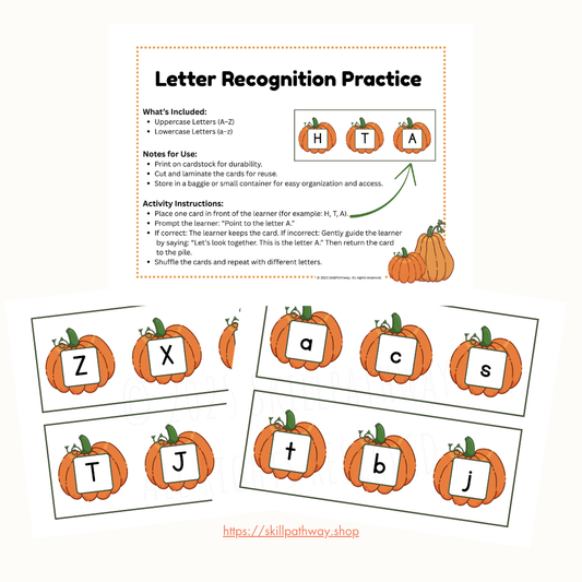 FREE Pumpkin Letter Recognition Activity