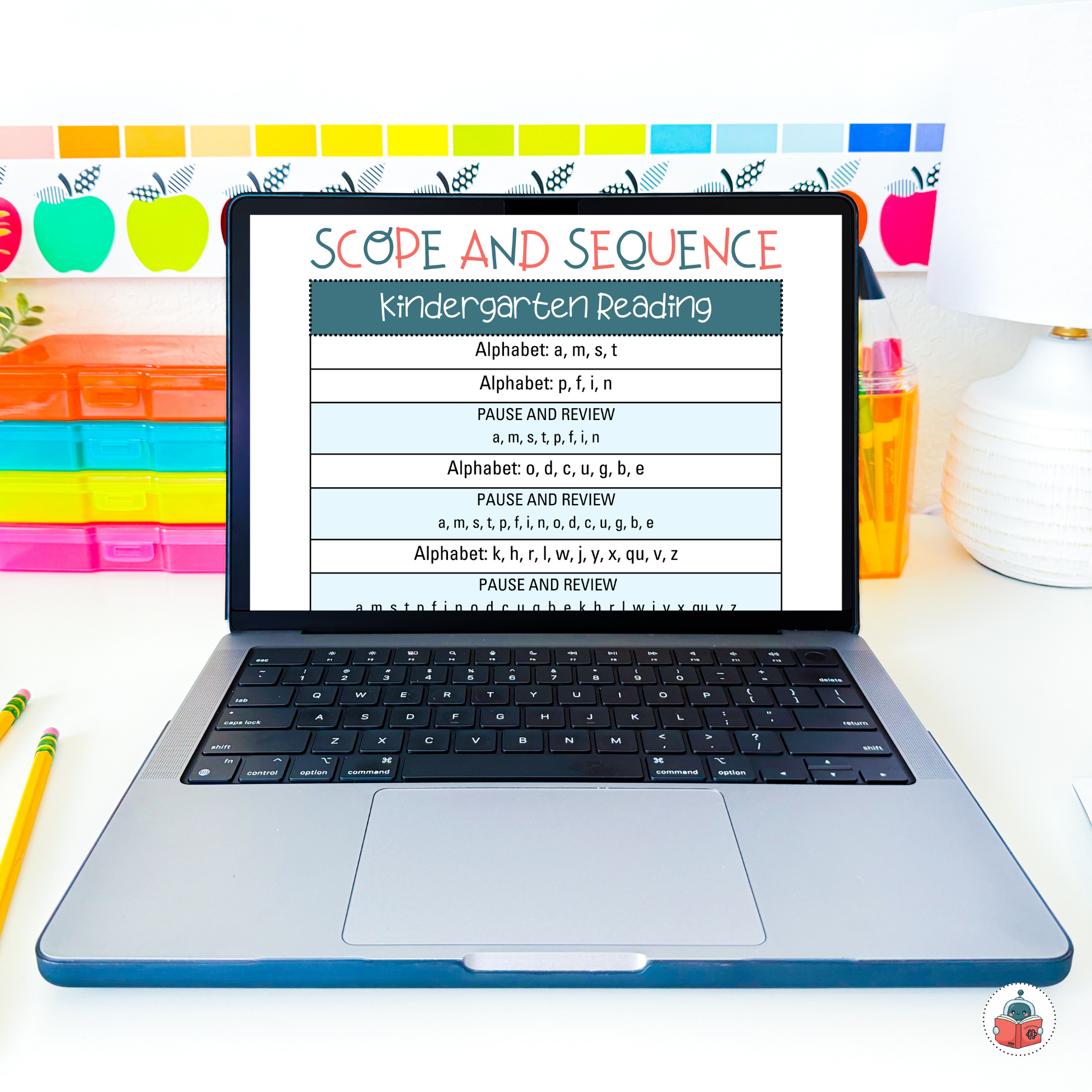 FREE Kindergarten Scope and Sequence (Reading)