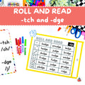 Roll and Read Game: Trigraphs